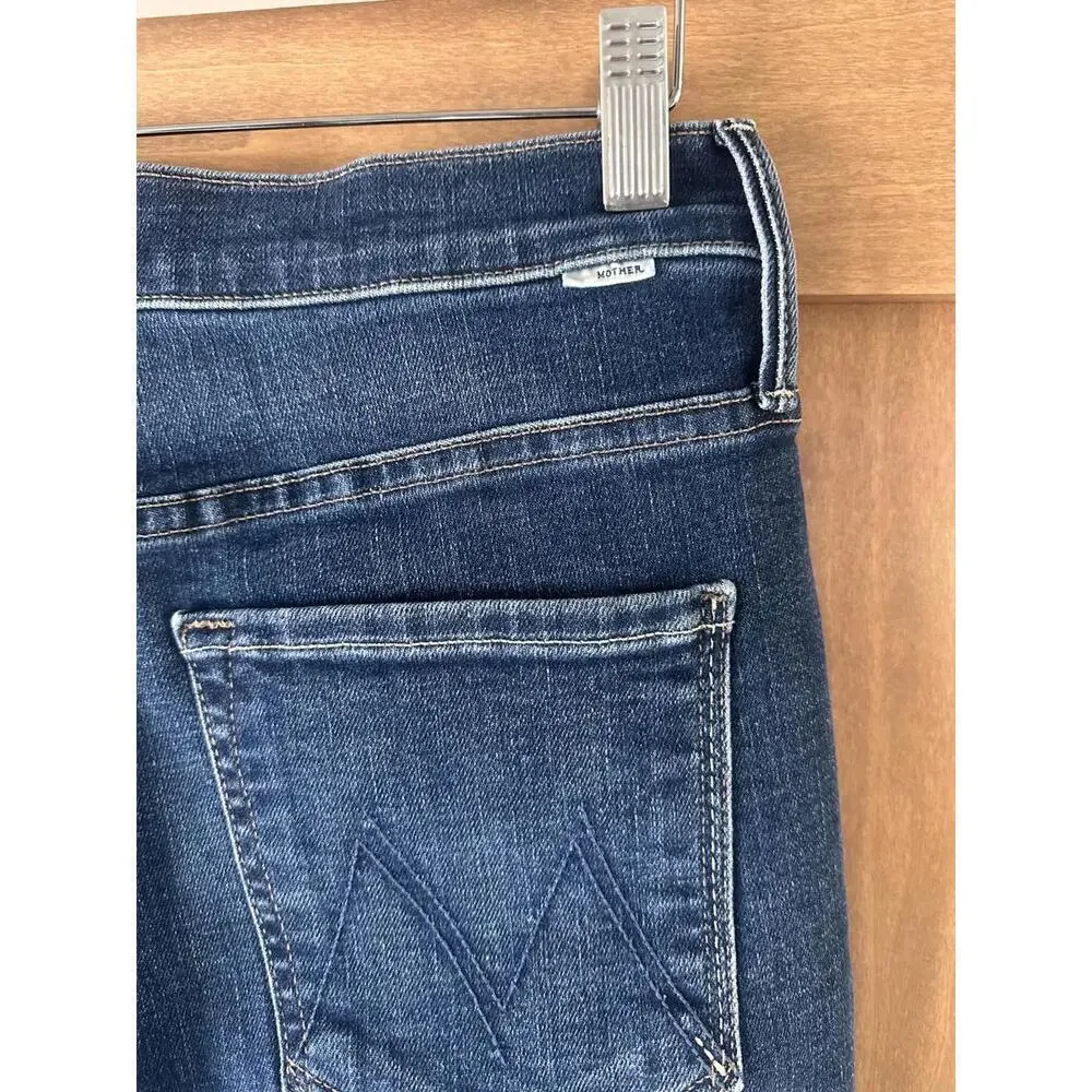 NEW MOTHER The Swooner Rascal Ankle Straight Leg Jeans in Hot Springs Women’s 30